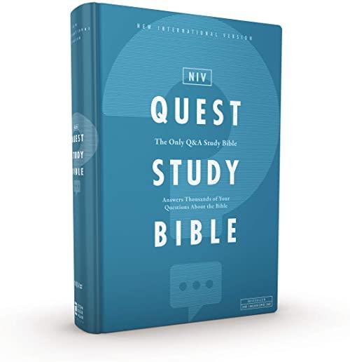 Niv, Quest Study Bible, Hardcover, Comfort Print: The Only Q and A Study Bible