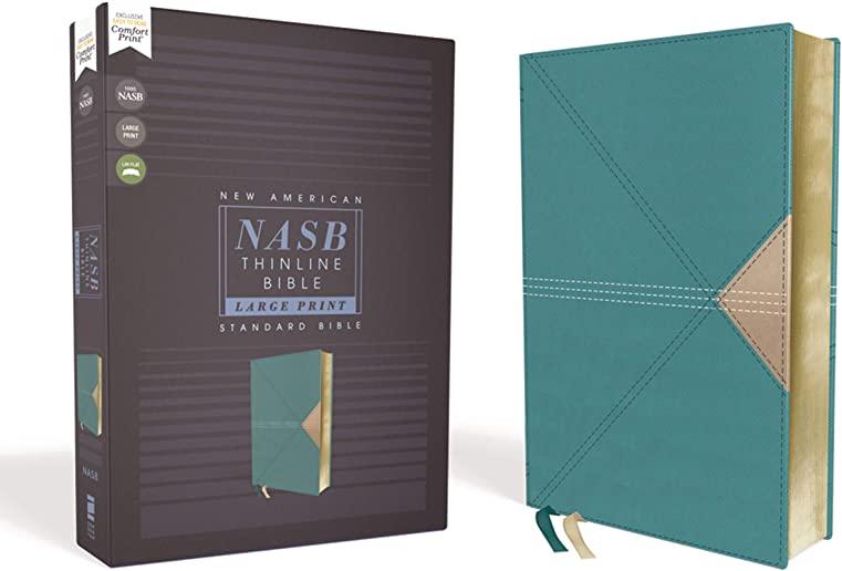 Nasb, Thinline Bible, Large Print, Leathersoft, Teal, Red Letter Edition, 1995 Text, Comfort Print