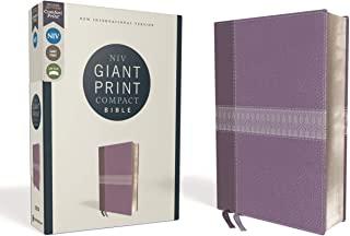 Niv, Giant Print Compact Bible, Leathersoft, Purple, Red Letter Edition, Comfort Print