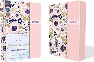 Niv, Journal the Word Bible for Girls, Double-Column, Hardcover, Pink, Magnetic Closure, Red Letter, Comfort Print: Reflect, Take Notes, or Create Art