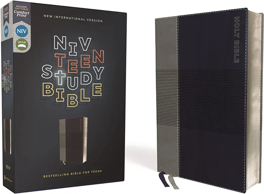 Niv, Teen Study Bible, Leathersoft, Blue, Comfort Print