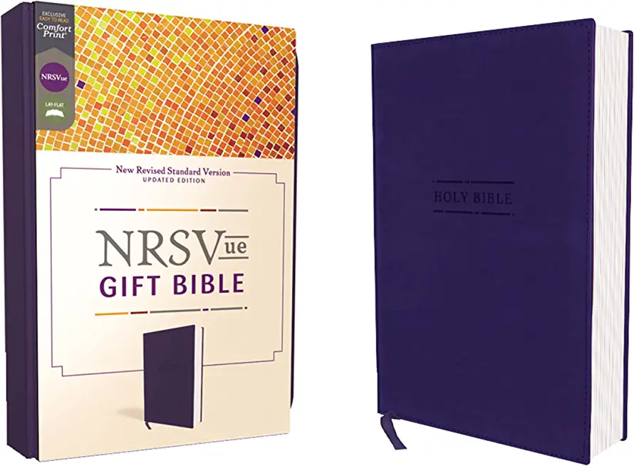 Nrsvue, Gift Bible, Leathersoft, Blue, Comfort Print