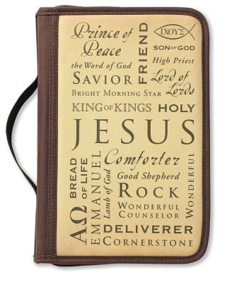 Inspiration Names of Jesus Large Book and Bible Cover