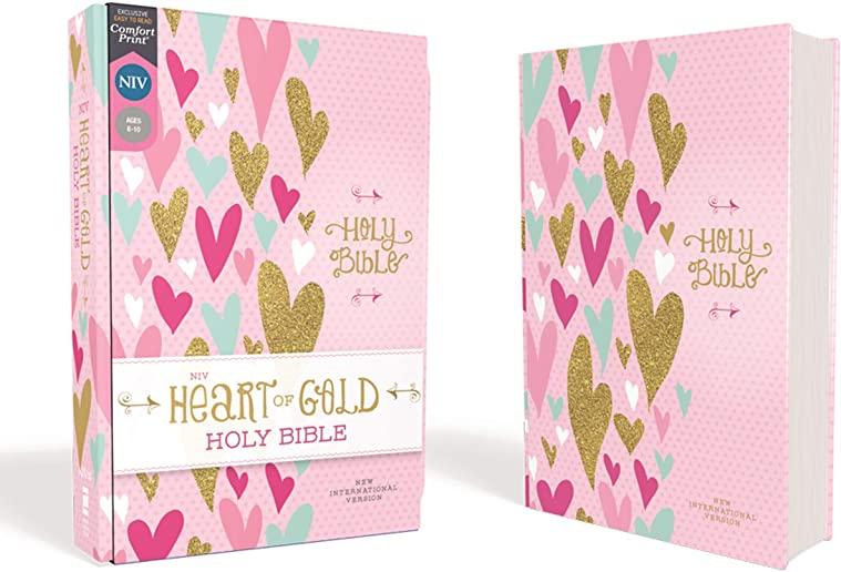 Niv, Heart of Gold Holy Bible, Hardcover, Red Letter Edition, Comfort Print