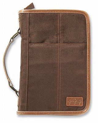 Aviator Brown Suede Extra Large Book and Bible Cover