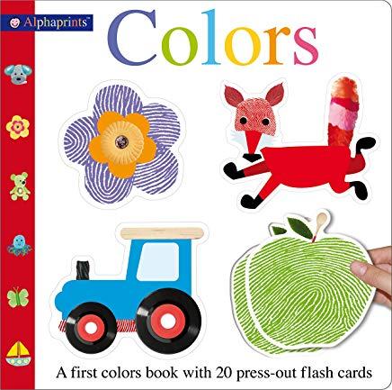 Alphaprints Colors Flash Card Book: A First Colors Book with 20 Press-Out Flash Cards