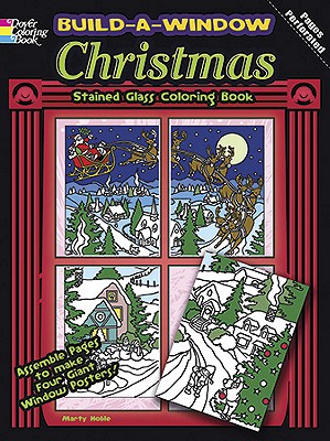 Build-A-Window Stained Glass Coloring Book Christmas