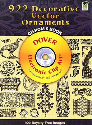 922 Decorative Vector Ornaments Â¬With CDROM|