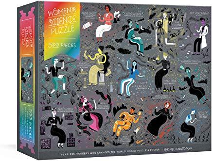 Women in Science Puzzle: Fearless Pioneers Who Changed the World 500-Piece Jigsaw Puzzle & Poster