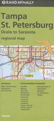 Rand McNally Tampa/St. Petersburg, Florida Regional Map: Ocala to Sarasota
