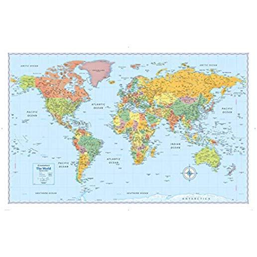 Signature Edition World Wall Map (Folded)