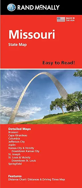 Rand McNally Easy to Read: Missouri State Map