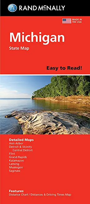 Rand McNally Easy to Read: Michigan State Map