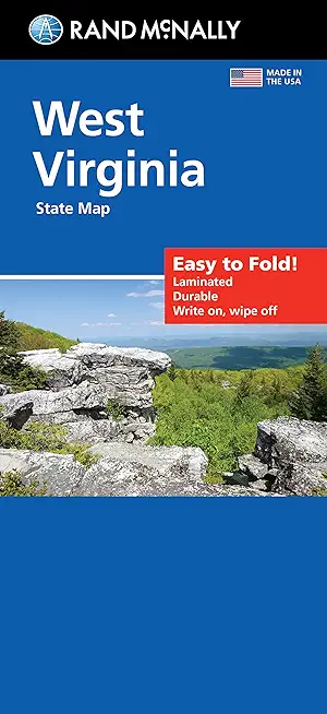 Rand McNally Easy to Fold: West Virginia State Laminated Map