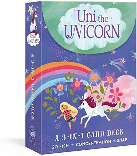 Uni the Unicorn: A 3-In-1 Card Deck: Card Games Include Go Fish, Concentration, and Snap
