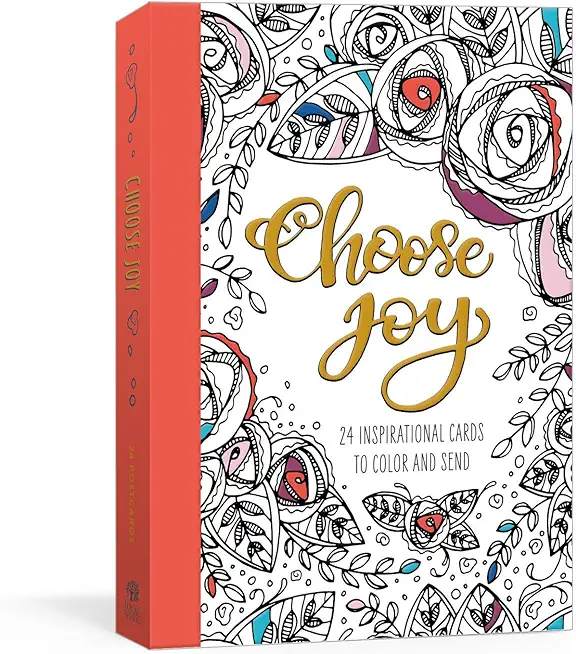 Choose Joy Postcard Book: 24 Inspirational Cards to Color and Send