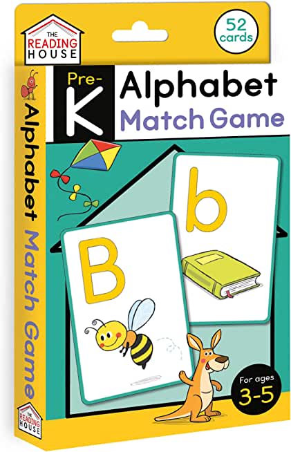 Alphabet Match Game (Flashcards): Flash Cards for Preschool and Pre-K, Ages 3-5, Games for Kids, ABC Learning, Uppercase and Lowercase, Phonics, Memor