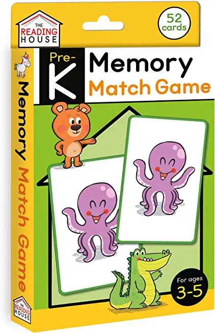 Memory Match Game (Flashcards): Flash Cards for Preschool and Pre-K, Ages 3-5, Memory Building, Listening and Concentration Skills, Letter Recognition