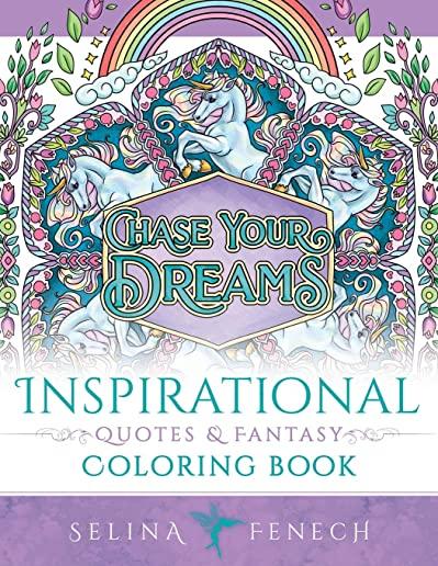 Inspirational Quotes and Fantasy Coloring Book