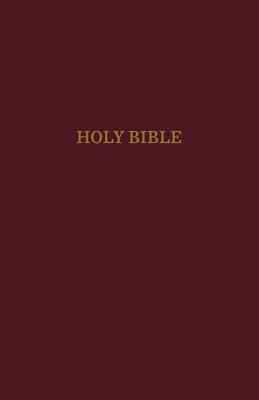 KJV, Pew Bible, Hardcover, Burgundy, Red Letter Edition