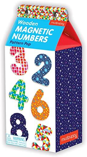 Pattern Pop Wooden Magnetic Numbers