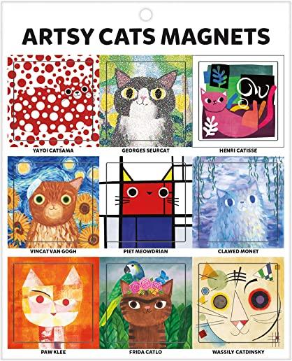 Magnets Artsy Cats