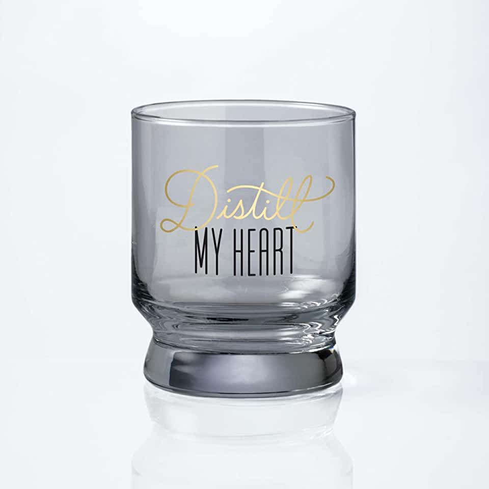 Distill My Heart Lowball Glass