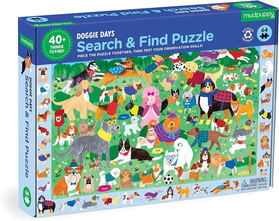 Doggie Days 64 PC Search & Find Puzzle