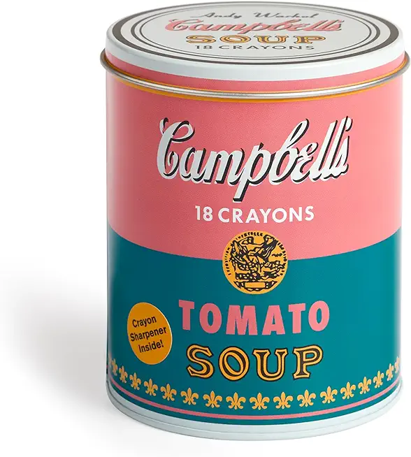 Andy Warhol Soup Can Crayons + Sharpener