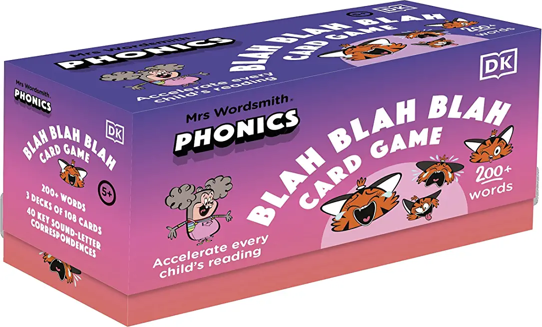 Mrs Wordsmith Phonics Blah Blah Blah Card Game, Kindergarten & Grades 1-2: Accelerate Every Child's Reading
