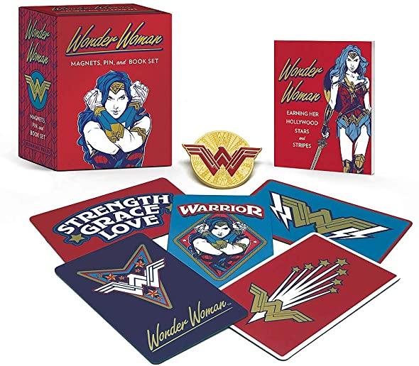 Wonder Woman: Magnets, Pin, and Book Set