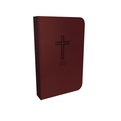 KJV, Reference Bible, Compact, Large Print, Imitation Leather, Burgundy, Red Letter Edition