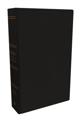 NKJV Study Bible, Premium Bonded Leather, Black, Red Letter Edition, Comfort Print: The Complete Resource for Studying God's Word