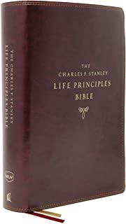 Nkjv, Charles F. Stanley Life Principles Bible, 2nd Edition, Leathersoft, Burgundy, Comfort Print: Growing in Knowledge and Understanding of God Throu