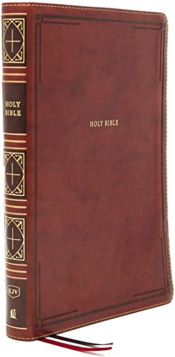 Kjv, Thinline Bible, Giant Print, Leathersoft, Brown, Red Letter Edition, Comfort Print: Holy Bible, King James Version