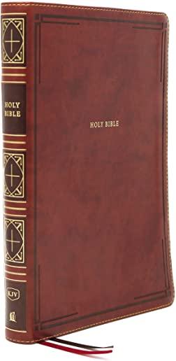 Kjv, Thinline Bible, Giant Print, Leathersoft, Brown, Thumb Indexed, Red Letter Edition, Comfort Print: Holy Bible, King James Version
