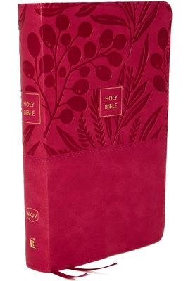 Nkjv, Reference Bible, Personal Size Large Print, Leathersoft, Pink, Thumb Indexed, Red Letter Edition, Comfort Print: Holy Bible, New King James Vers