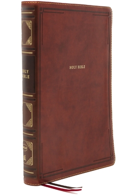 Nkjv, Thinline Reference Bible, Leathersoft, Brown, Red Letter Edition, Comfort Print: Holy Bible, New King James Version