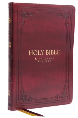 Kjv, Thinline Bible, Large Print, Vintage Series, Leathersoft, Burgundy, Red Letter, Comfort Print: Holy Bible, King James Version