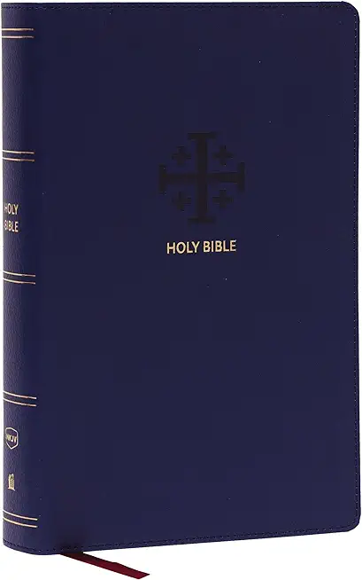 Nkjv, End-Of-Verse Reference Bible, Personal Size Large Print, Leathersoft, Blue, Red Letter, Thumb Indexed, Comfort Print: Holy Bible, New King James