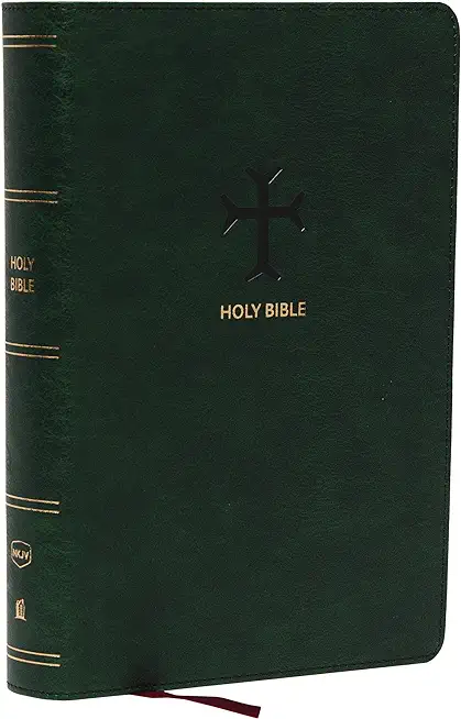 Nkjv, End-Of-Verse Reference Bible, Personal Size Large Print, Leathersoft, Green, Red Letter, Thumb Indexed, Comfort Print: Holy Bible, New King Jame