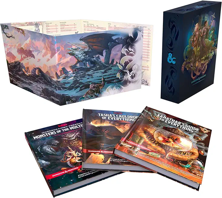 Dungeons & Dragons Rules Expansion Gift Set (D&d Books)-: Tasha's Cauldron of Everything + Xanathar's Guide to Everything + Monsters of the Multiverse