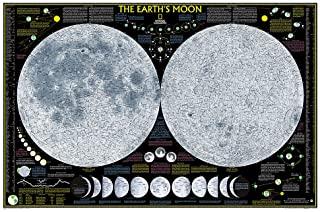 National Geographic: Earth's Moon Wall Map - Laminated (42.5 X 28.5 Inches)
