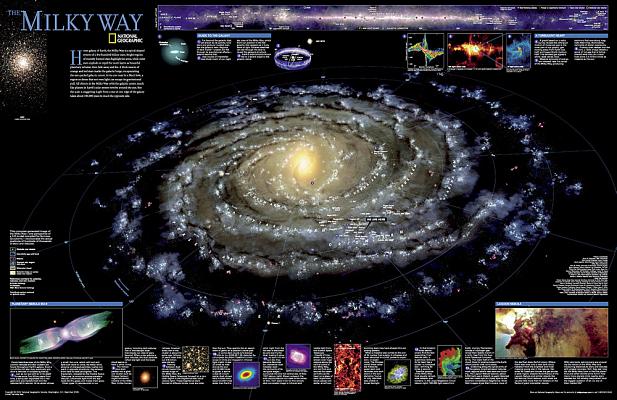 National Geographic: The Milky Way Wall Map (31.25 X 20.25 Inches)