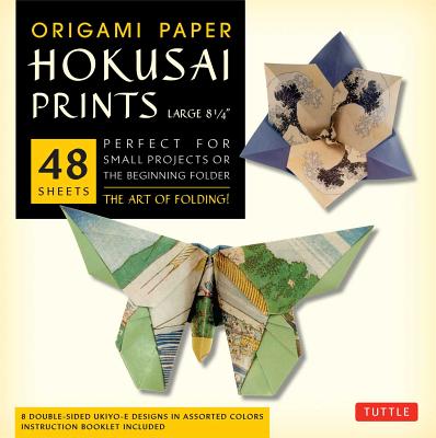 Origami Paper - Hokusai Prints - Large 8 1/4