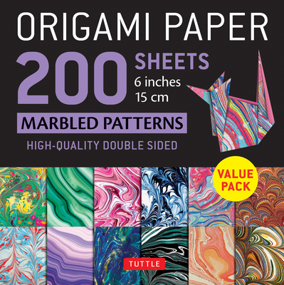Origami Paper 200 Sheets Marbled Patterns 6