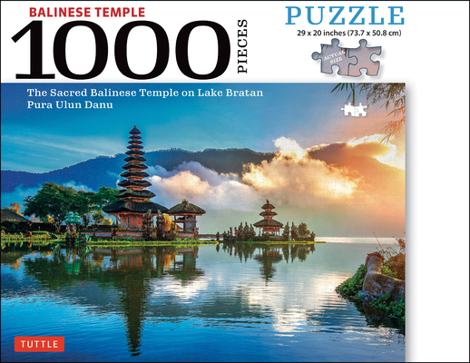 Balinese Temple Jigsaw Puzzle - 1,000 Pieces: The Sacred Balinese Temple on Lake Bratan, Pura Ulun Danu (Finished Size 29 In. X 20 In.)