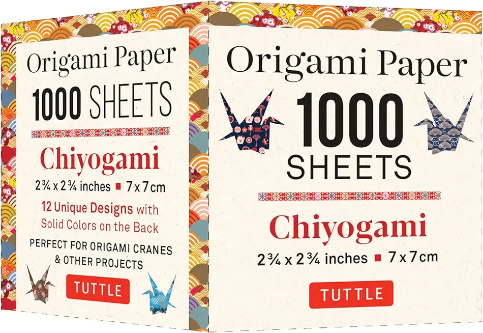 Origami Paper Chiyogami 1,000 Sheets 2 3/4 in (7 CM): Tuttle Origami Paper: High-Quality Double-Sided Origami Sheets Printed with 12 Designs (Instruct