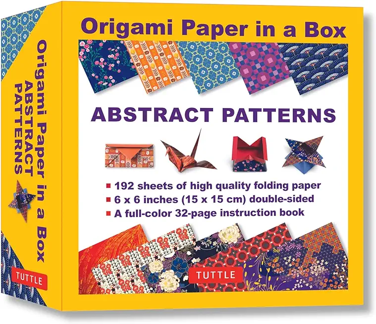 Origami Paper in a Box - Abstract Patterns: 192 Sheets of Tuttle Origami Paper: 6x6 Inch Origami Paper Printed with 10 Different Patterns: 32-Page Ins