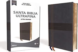 Nbla Santa Biblia Ultrafina, Letra Grande, TamaÃ±o Manual, Leathersoft, Azul, EdiciÃ³n Letra Roja